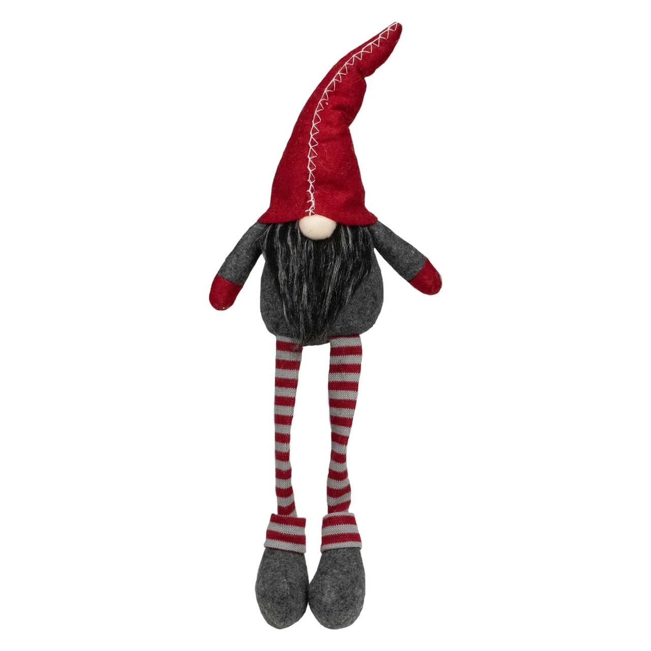 Northlight 22" Red And Gray Sitting Christmas Gnome Decoration 1 Northlight 22" Red And Gray Sitting Christmas Gnome Decoration