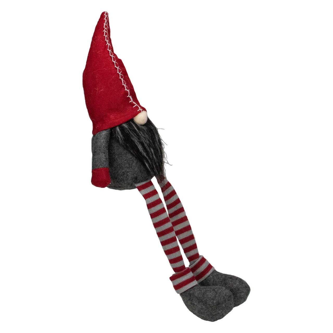 Northlight 22" Red And Gray Sitting Christmas Gnome Decoration 4 Northlight 22" Red And Gray Sitting Christmas Gnome Decoration - Image 4