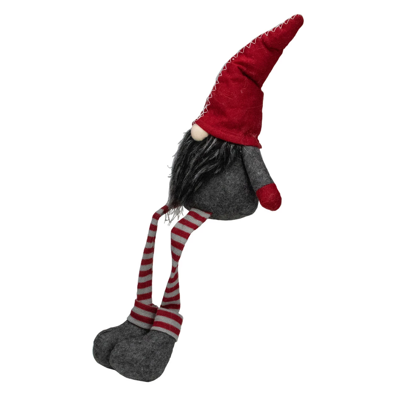 Northlight 22" Red And Gray Sitting Christmas Gnome Decoration 3 Northlight 22" Red And Gray Sitting Christmas Gnome Decoration - Image 3