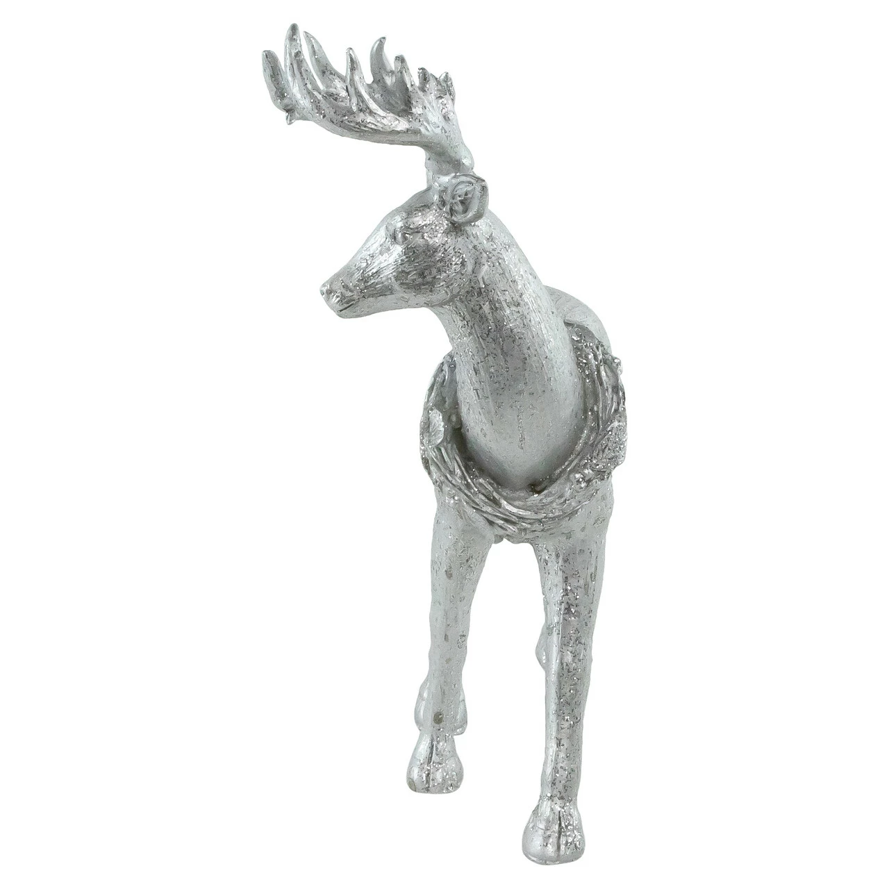 Northlight 11.5" Elegant Silver Christmas Table Top Reindeer Figure - Image 3