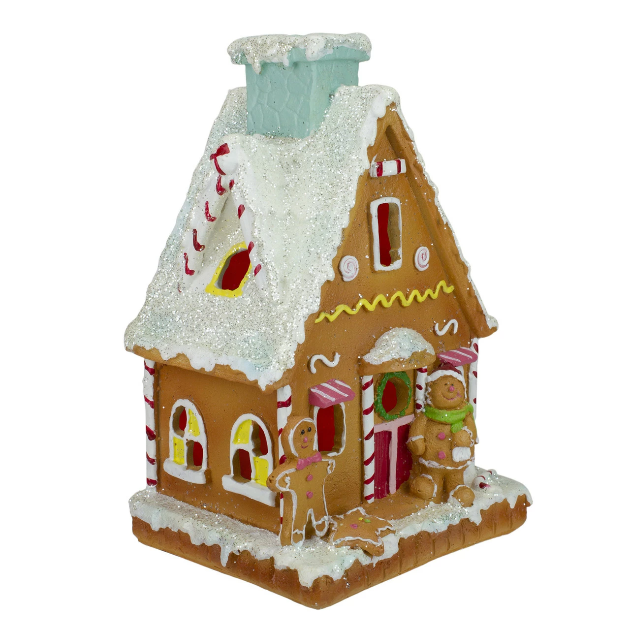 Northlight 8.5" LED Lighted Gingerbread House Christmas Figure - Image 3