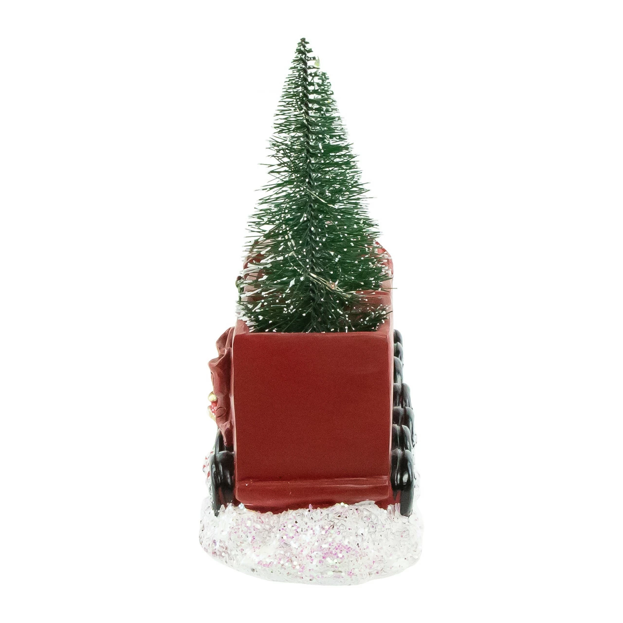 Northlight 12" Red And Gold Christmas Train With LED Lighted Frosted Trees Tabletop Decoration - Image 4