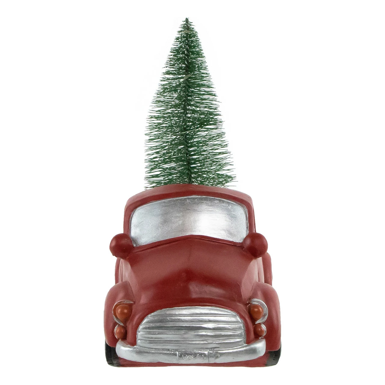 Northlight 10" Red Vintage Truck With LED Lighted Christmas Tree Decoration - Image 2