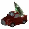 Northlight 10" Red Vintage Truck With LED Lighted Christmas Tree Decoration