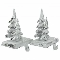 Northlight Set Of 2 Silver Christmas Tree Stocking Holders 5.75" 6 Northlight Set Of 2 Silver Christmas Tree Stocking Holders 5.75" -Northlight Shop northlight dw94237 3 01698.1663254263