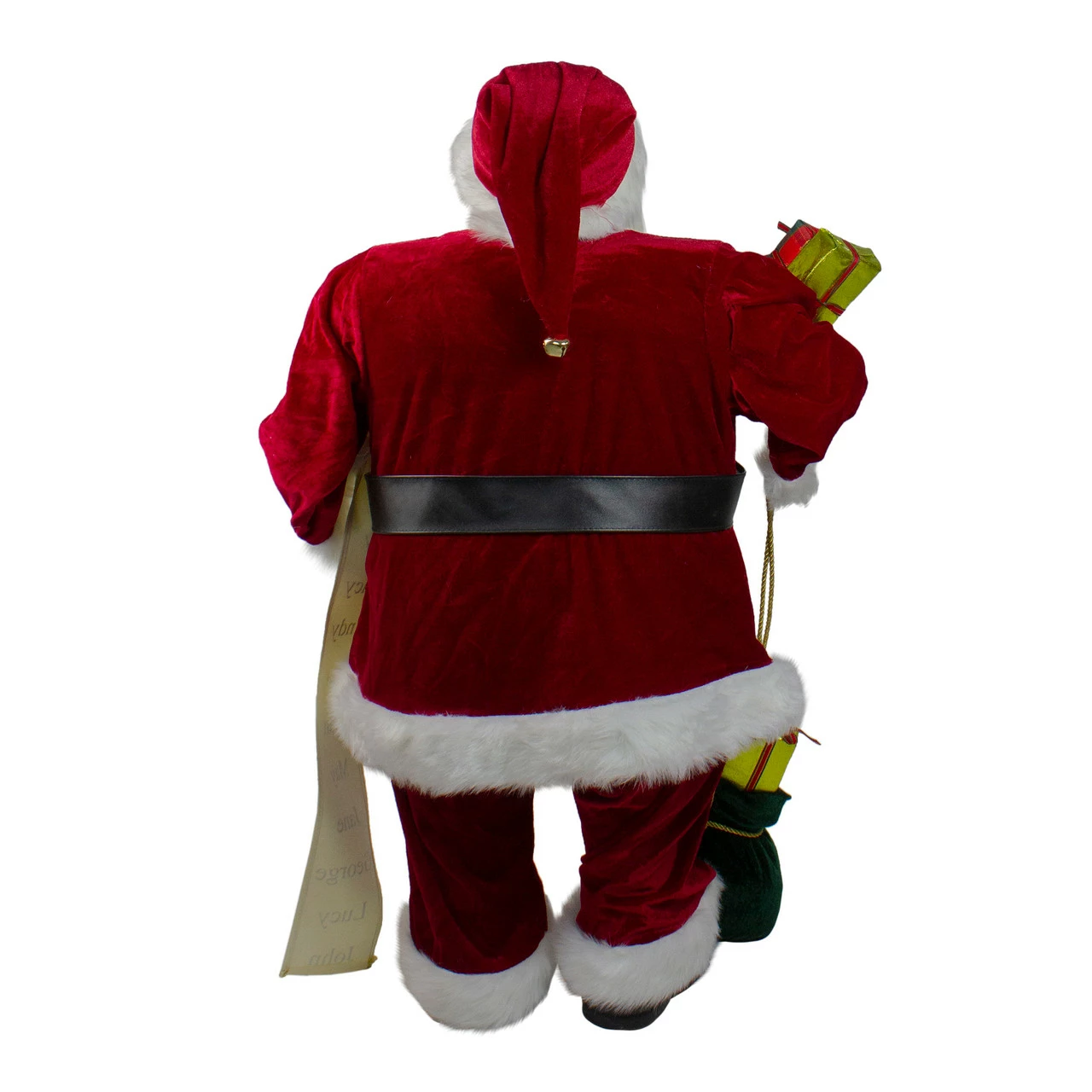 Northlight 32" Traditional Santa Claus With Gift Bag And List Christmas Figure - Image 3