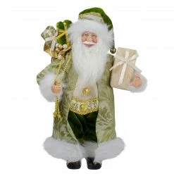 Northlight 12" St Patrick's Irish Santa Claus With Gift Bag Christmas Figure