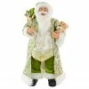 Northlight 24" St Patrick's Irish Santa Claus With Teddy Bear And Gift Bag Christmas Figure