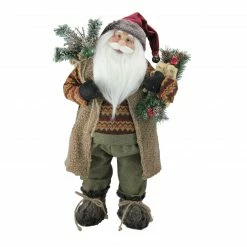 Northlight 24" Country Rustic Santa Claus Christmas Figure
