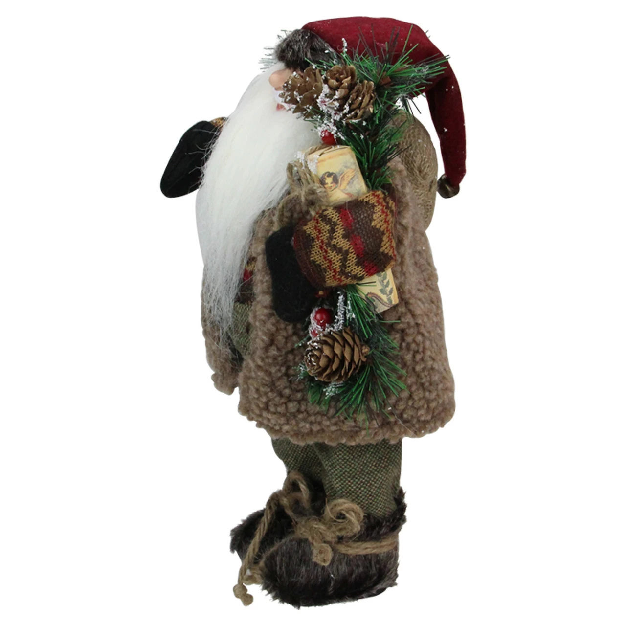 Northlight 12" Country Santa Claus With Gift Christmas Figure - Image 4