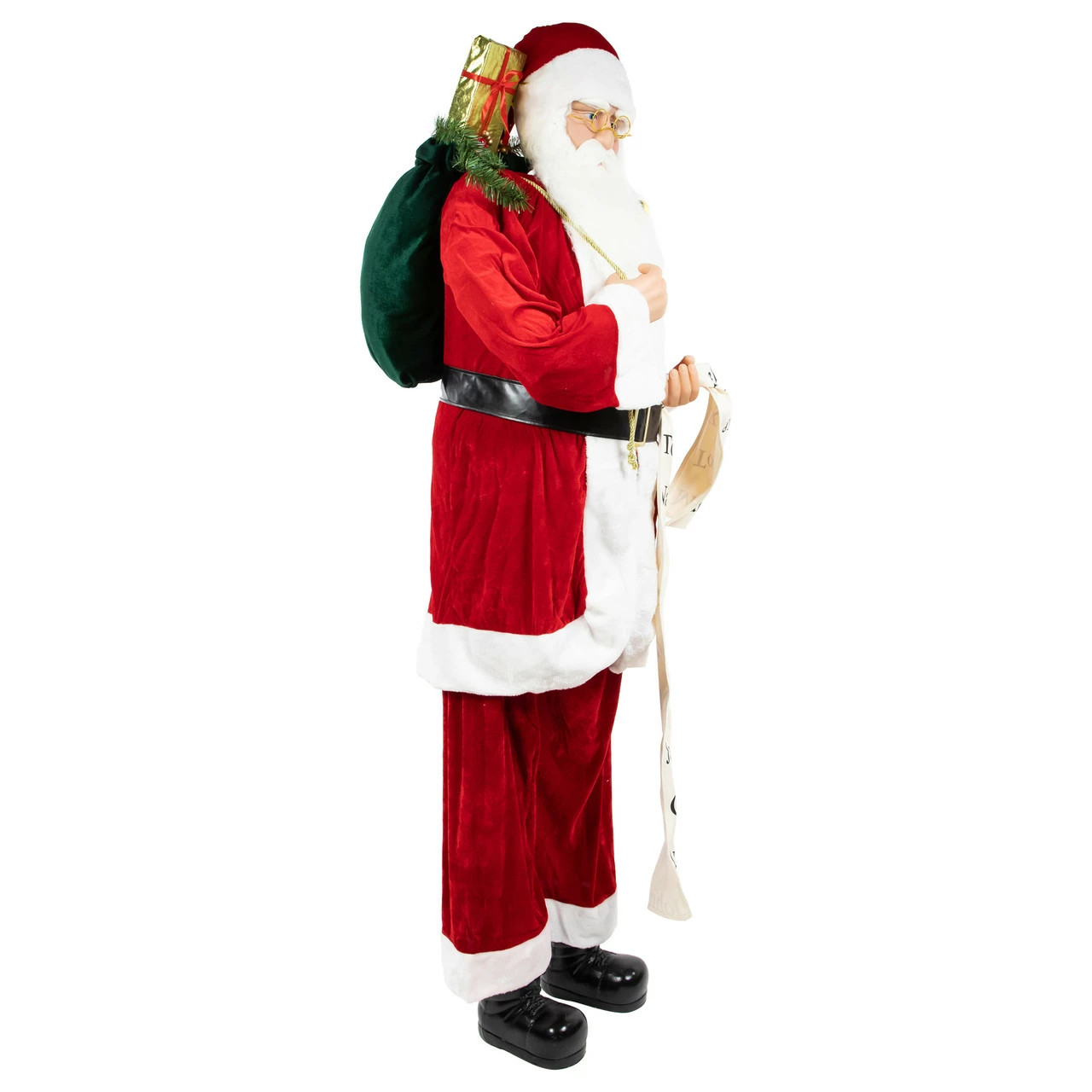 Northlight 72" Red And White Santa Claus With Naughty Or Nice List Christmas Figure - Image 3