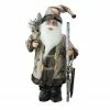 Northlight 16.5" Country Rustic Santa Claus With Wooden Sled And Gifts Christmas Figure