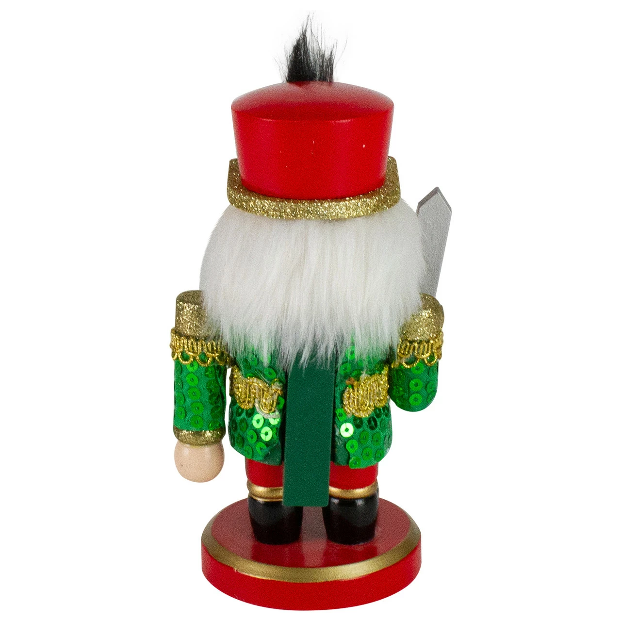 Northlight 7" Green And Red Chubby Soldier With Sword Christmas Nutcracker 5 Northlight 7" Green And Red Chubby Soldier With Sword Christmas Nutcracker - Image 5