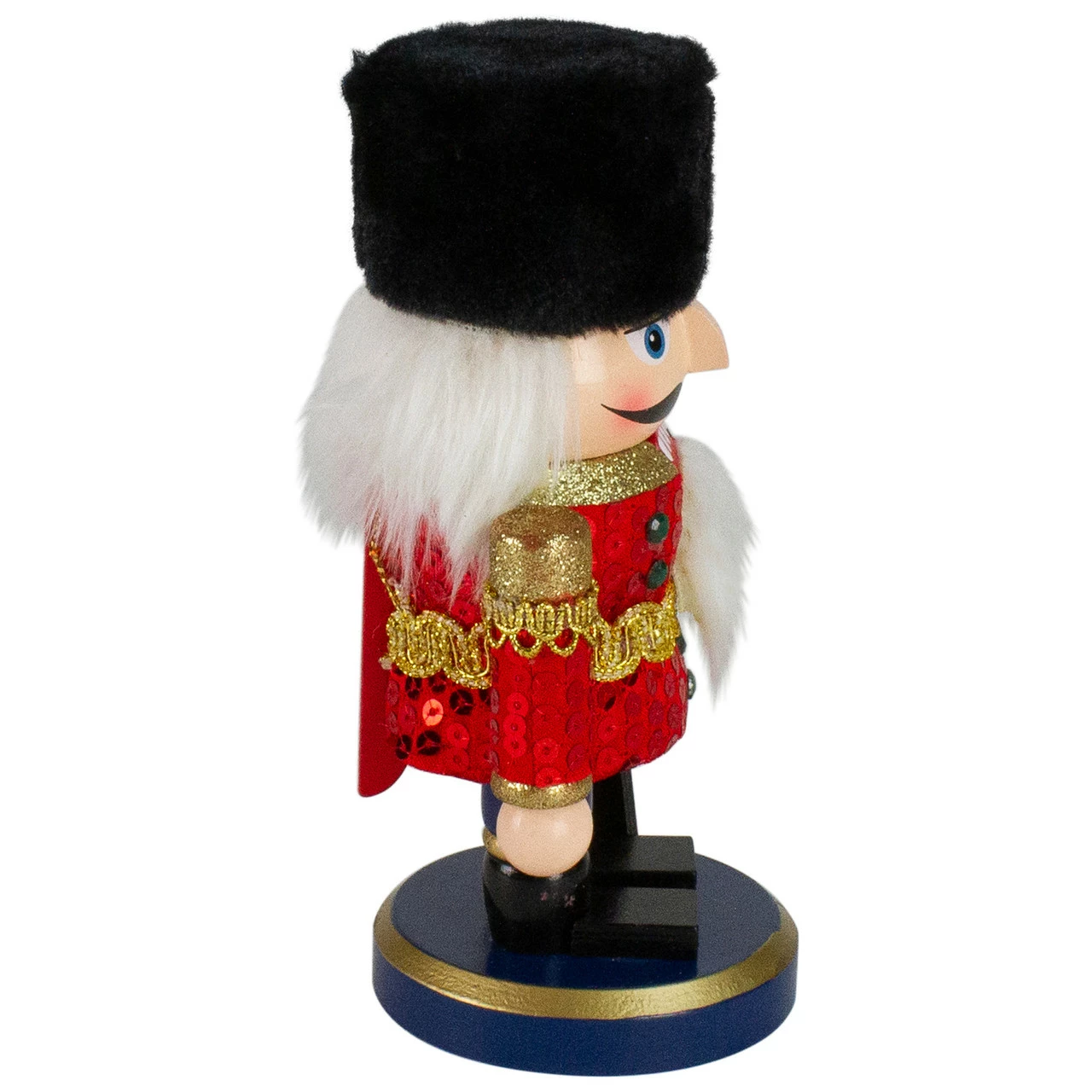 Northlight 7.25" Red And Blue Chubby Wooden Christmas Nutcracker Soldier With Rifle 5 Northlight 7.25" Red And Blue Chubby Wooden Christmas Nutcracker Soldier With Rifle - Image 5
