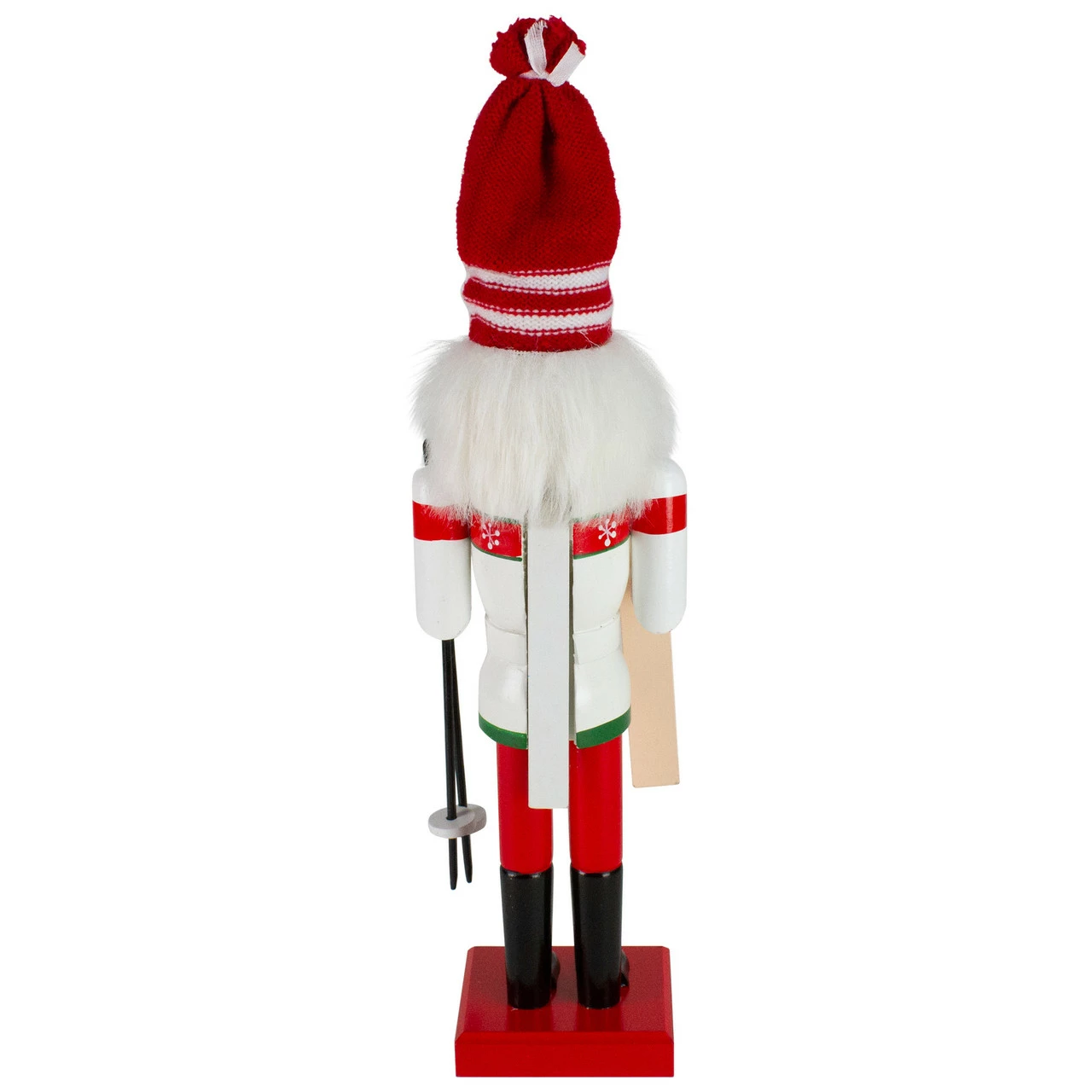 Northlight 14" Red And White Wooden Skiing Christmas Nutcracker - Image 5