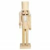 Northlight 15" Unfinished Paintable Wooden Christmas Nutcracker With Sword