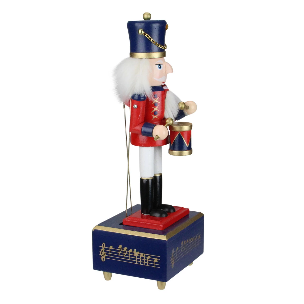 Northlight 12" Red And Black Animated Musical Christmas Nutcracker Drummer Tabletop Figurine 2 Northlight 12" Red And Black Animated Musical Christmas Nutcracker Drummer Tabletop Figurine - Image 2