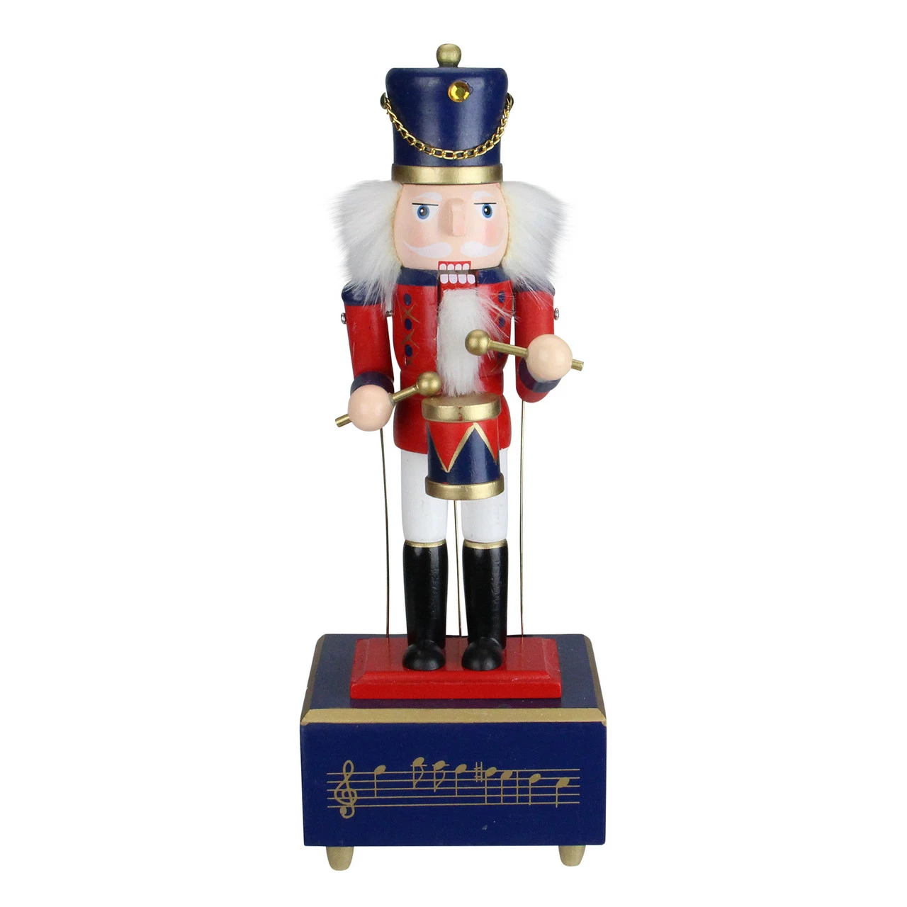 Northlight 12" Red And Black Animated Musical Christmas Nutcracker Drummer Tabletop Figurine 1 Northlight 12" Red And Black Animated Musical Christmas Nutcracker Drummer Tabletop Figurine
