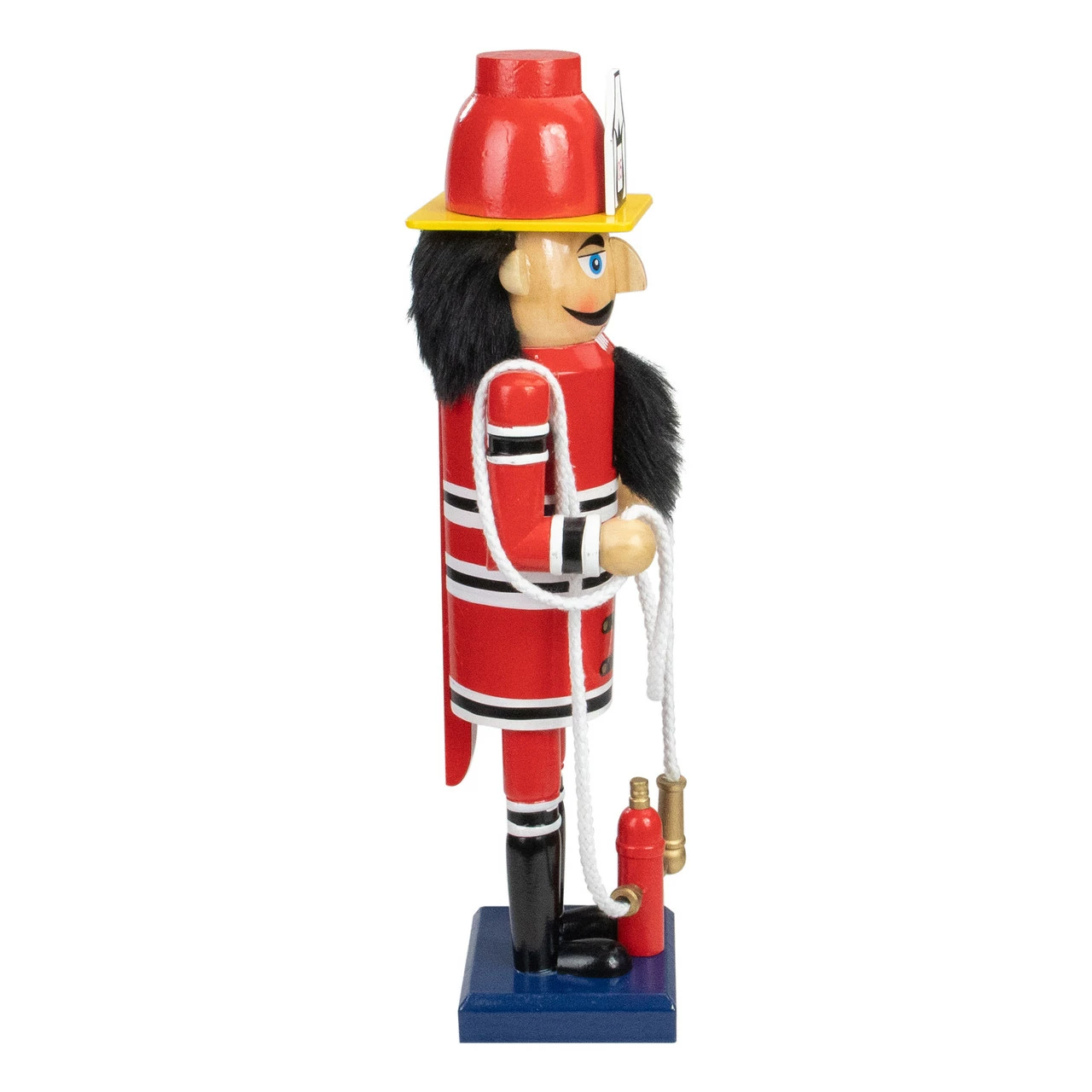 Northlight 14 Red Wooden Fireman With Hose Christmas Nutcracker - Image 3