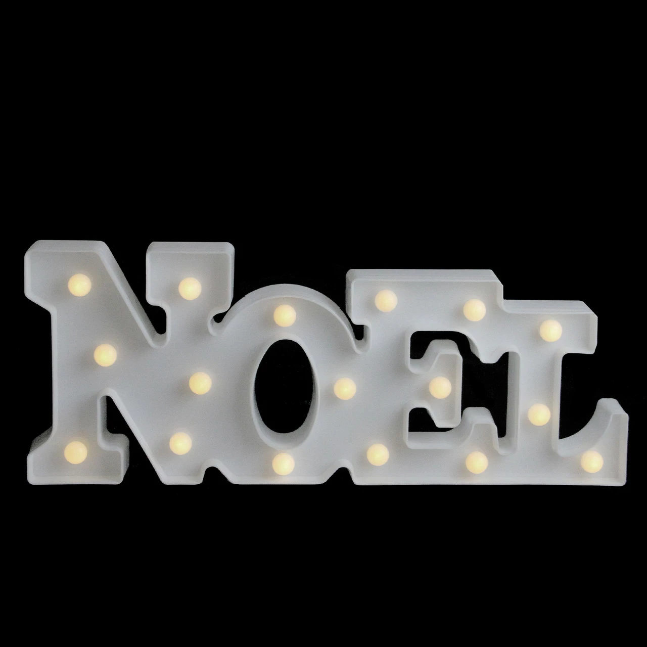 Northlight 17" White 'NOEL' LED Christmas Marquee Wall Sign 3 Northlight 17" White 'NOEL' LED Christmas Marquee Wall Sign - Image 3