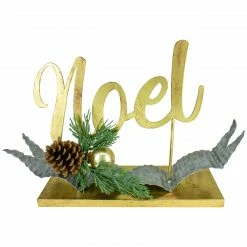 Northlight 11" Pine And Pine Cone "NOEL" Tabletop Christmas Decor