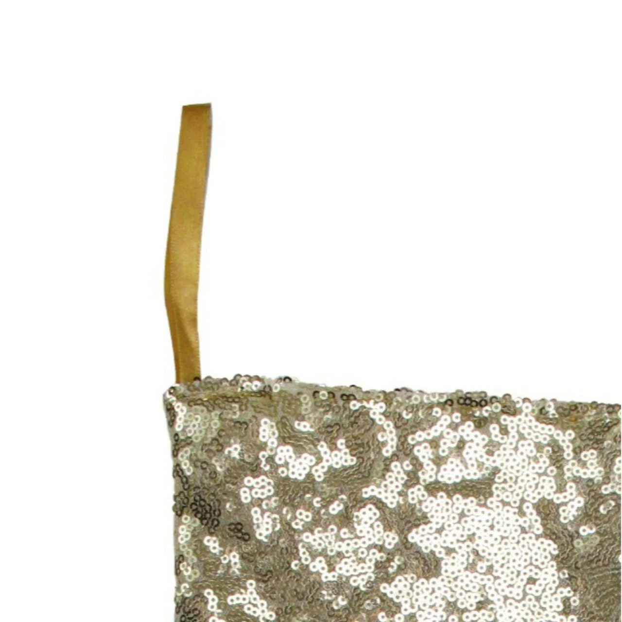 Northlight 17.5" Gray And White Sequins Accented Christmas Stocking - Image 3