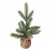 Northlight 10.5" Pine Tree In Natural Jute Base Christmas Decoration