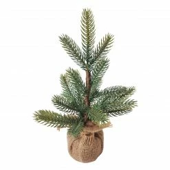 Northlight 10.5" Pine Tree In Natural Jute Base Christmas Decoration