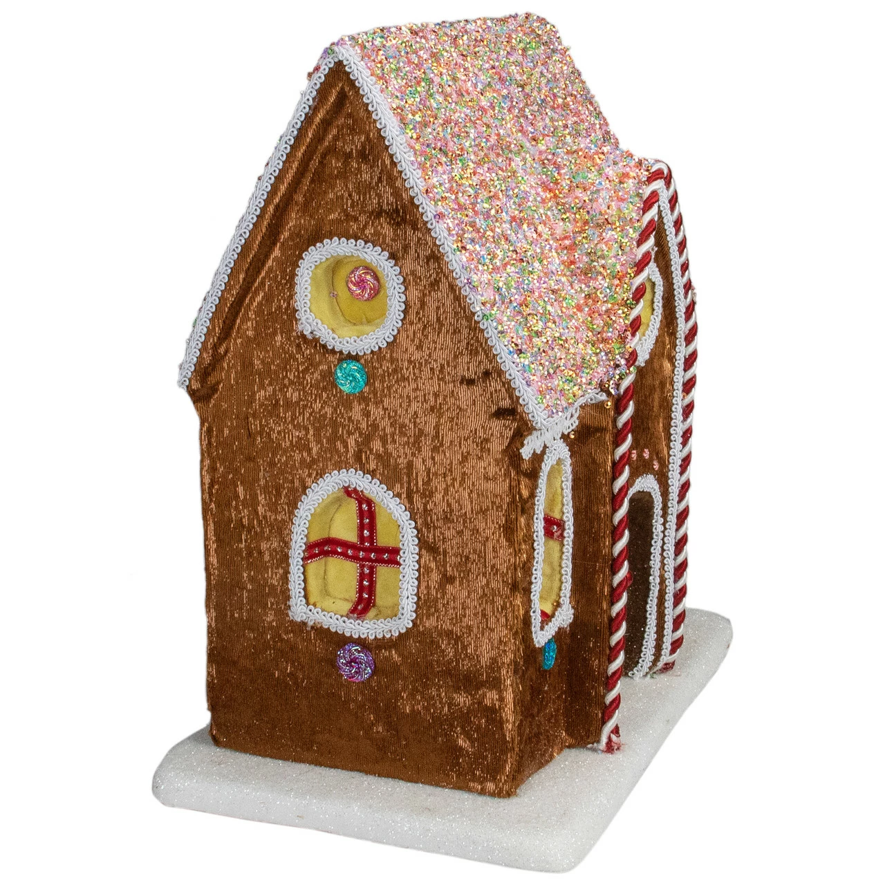 Northlight 14.5" Gingerbread Kisses Christmas Gingerbread House - Image 5