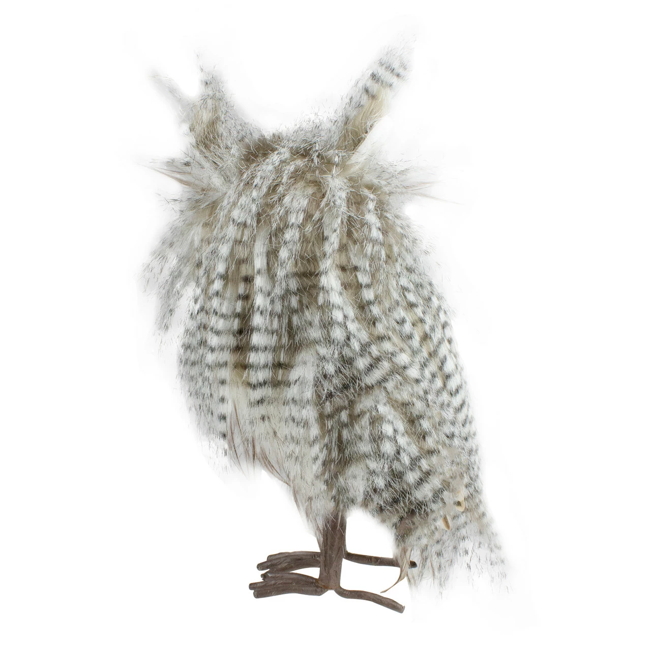 Northlight 12" Standing White And Gray Owl Table Top Christmas Figure - Image 5