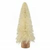 Northlight 11.5" Glittered Cream Sisal Christmas Tree Decoration