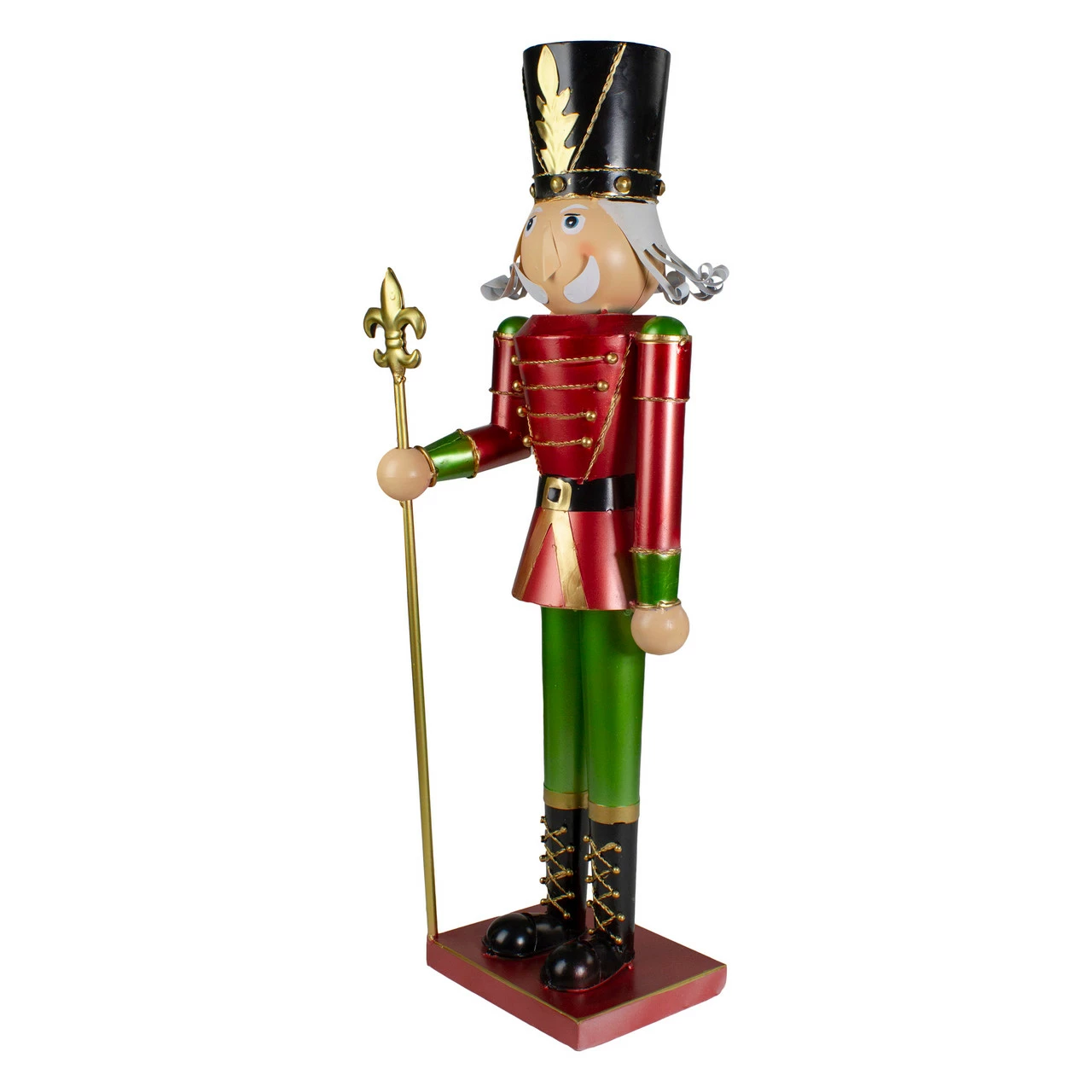 Northlight 23.75" Red And Green Metal Nutcracker Soldier Christmas Decoration - Image 5