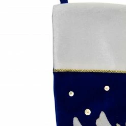 Northlight 20.5" Royal Blue And White Velvet Dove With Olive Branch Christmas Stocking 5 Northlight 20.5" Royal Blue And White Velvet Dove With Olive Branch Christmas Stocking -Northlight Shop northlight l35659 1 42660.1588358729