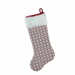 Northlight 20.5" Red And White Lace Christmas Stocking With Cuff 4 Northlight 20.5" Red And White Lace Christmas Stocking With Cuff -Northlight Shop northlight l85533 2 77817.1665610431