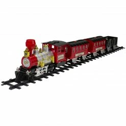Northlight 24-Piece Battery Operated Lighted And Animated Christmas Train Set With Sound