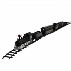 Northlight 16pc Battery Operated Lighted And Animated Classic Train Set With Sound