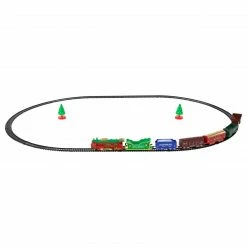 Northlight 23 Pc Battery Operated Lighted And Animated Classic Christmas Train Set With Oval Track