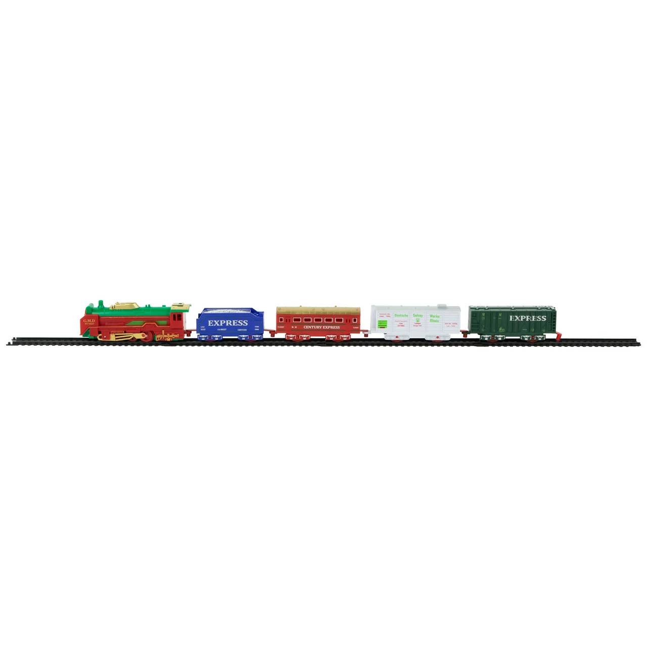 Northlight 21 Pc Green And Red Battery Operated Lighted And Animated Classic Train Set - Image 2