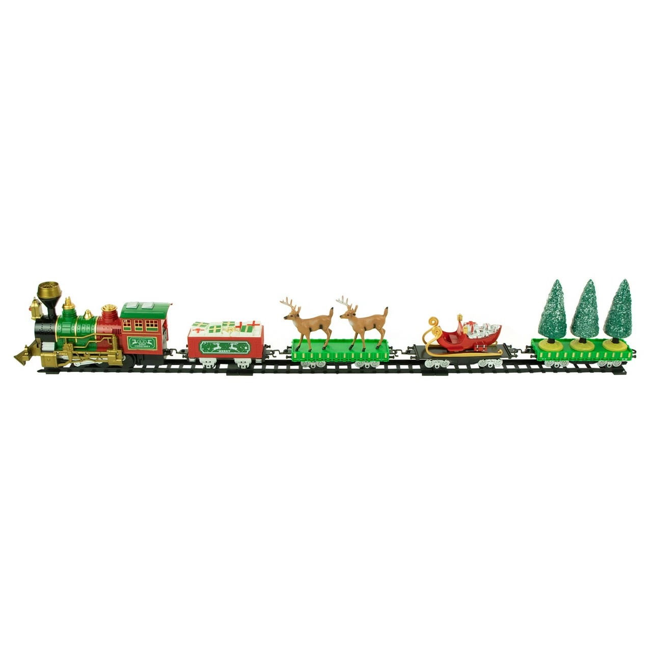 Northlight 22pc Battery Operated Lighted And Animated Christmas Train Set With Working Smokestack - Image 4