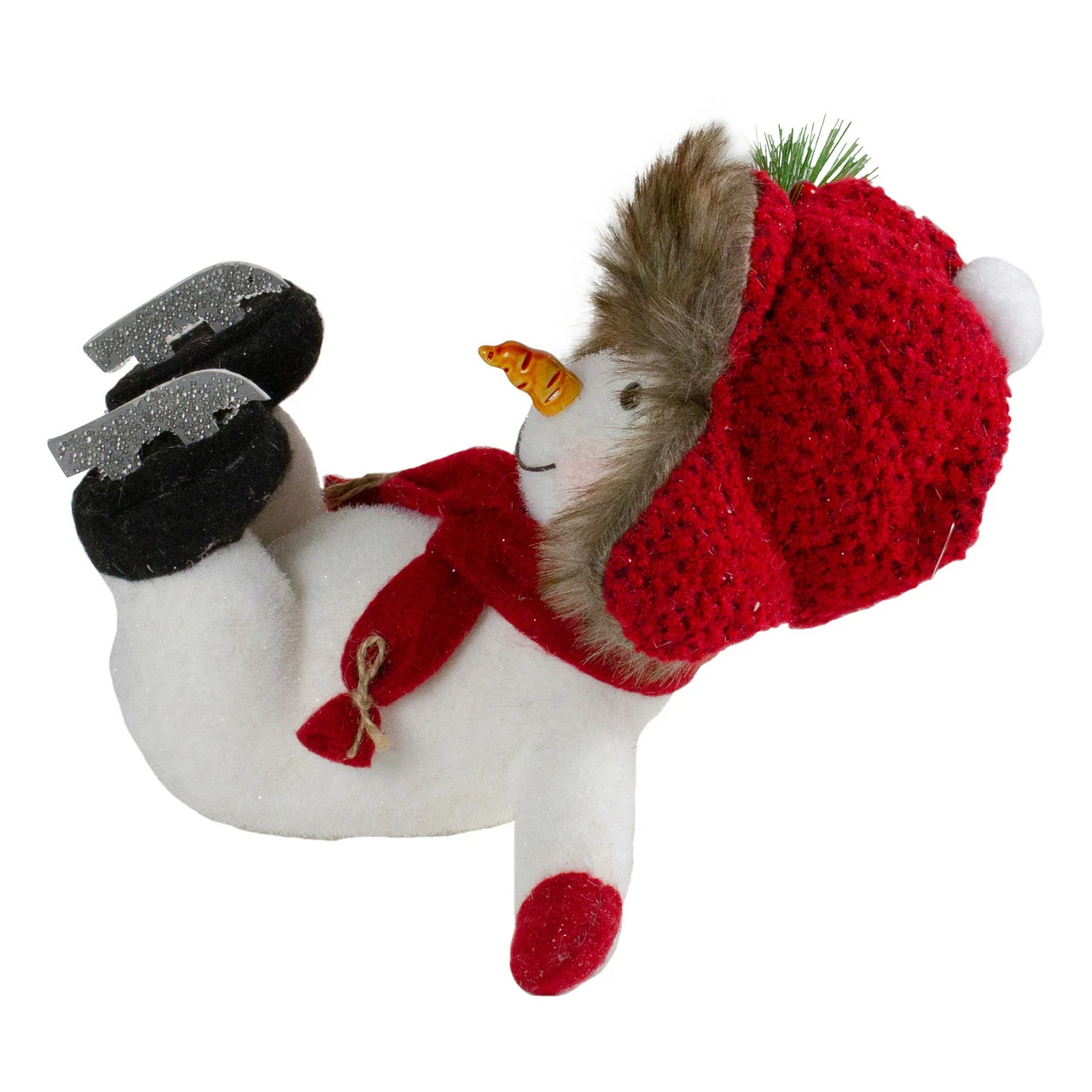 Northlight 10" Fallen Ice Skating Snowman Christmas Figure - Image 5