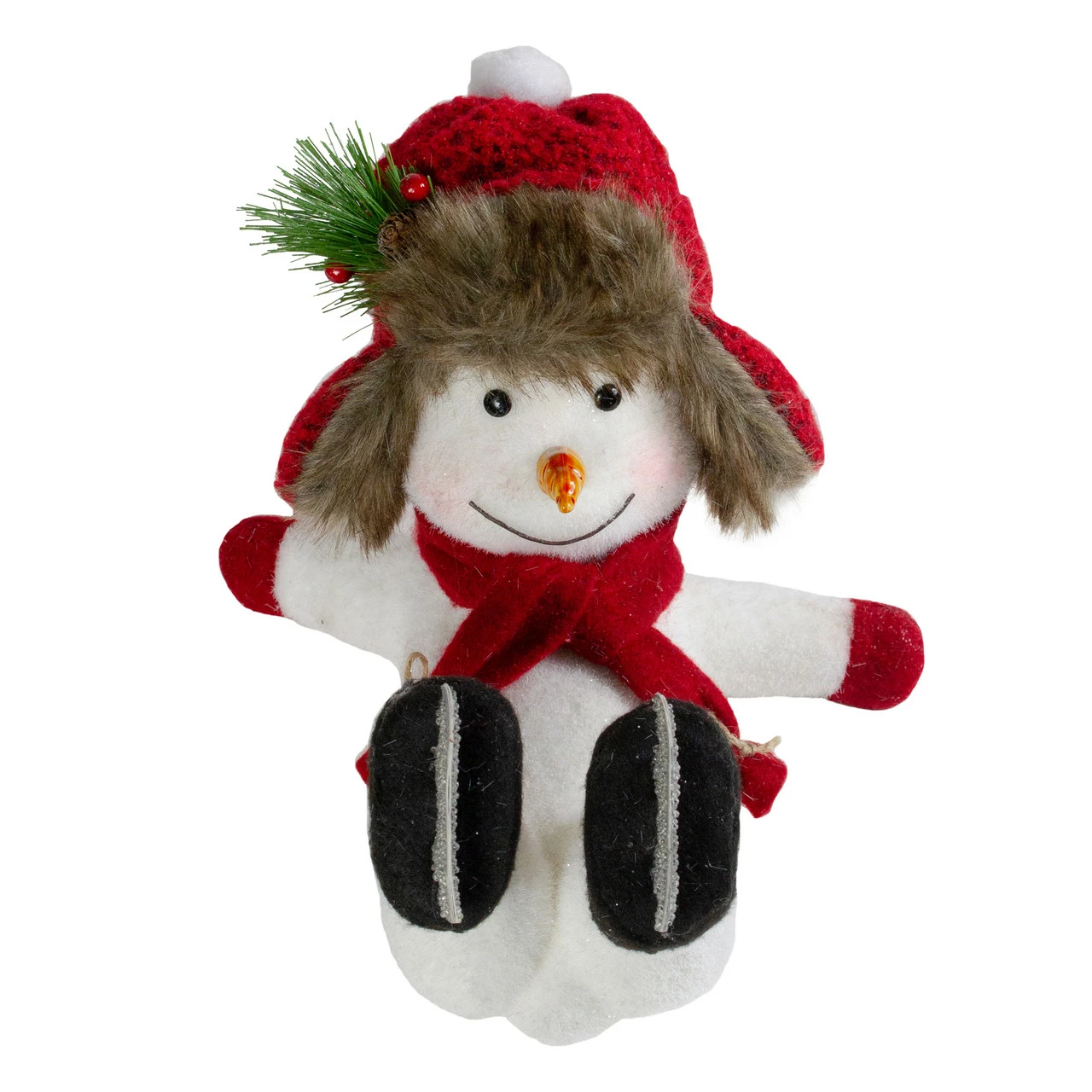 Northlight 10" Fallen Ice Skating Snowman Christmas Figure - Image 4