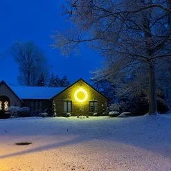 Northlight 7.7' LED Lighted Commercial Grade Christmas Ornament Ring Display Decoration