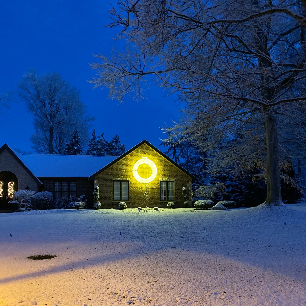 Northlight 7.7' LED Lighted Commercial Grade Christmas Ornament Ring Display Decoration