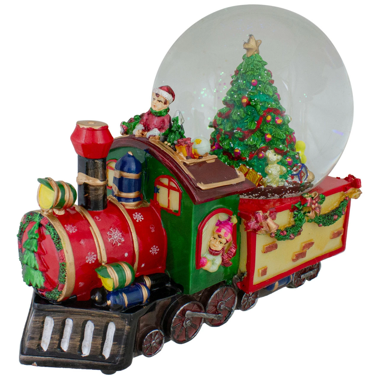 Northlight 8 Christmas Train With Tree Musical Snow Globe Tabletop Decoration
