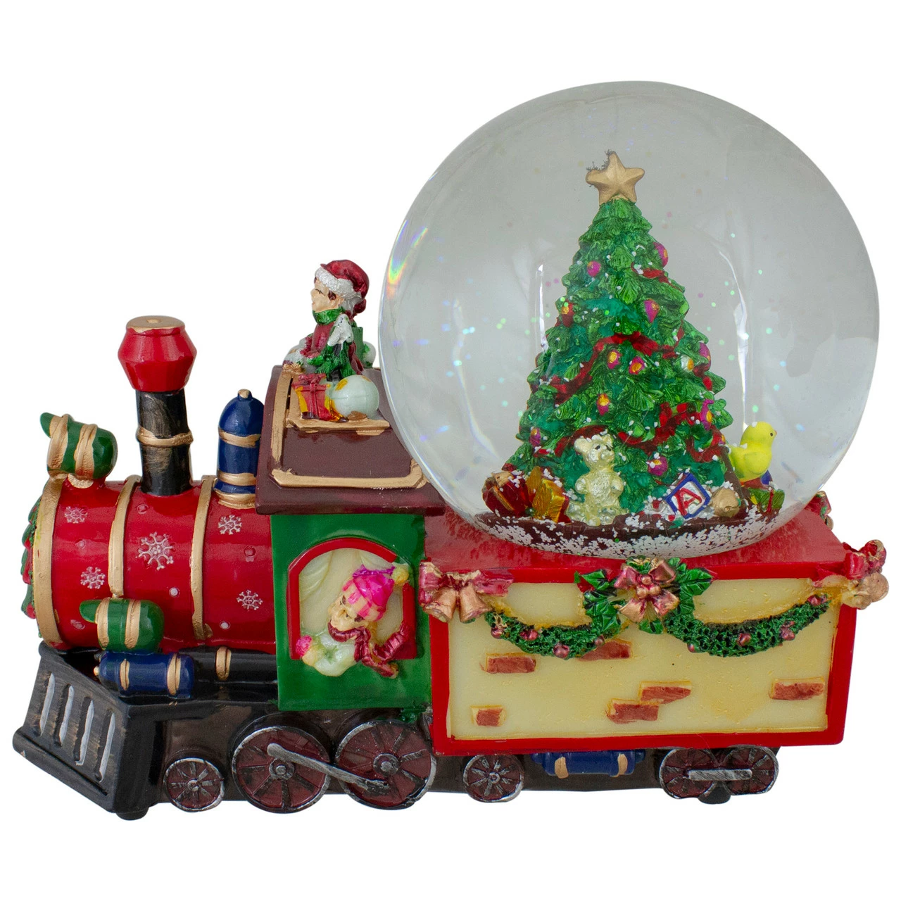 Northlight 8 Christmas Train With Tree Musical Snow Globe Tabletop Decoration - Image 3