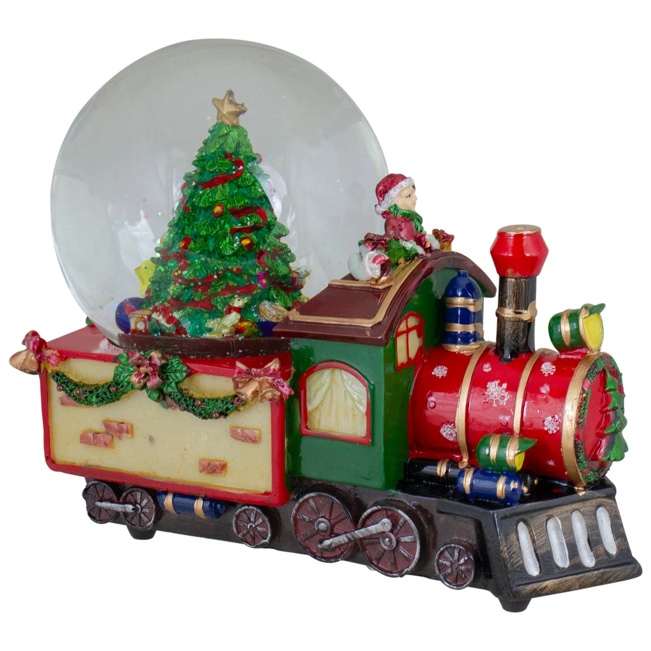 Northlight 8 Christmas Train With Tree Musical Snow Globe Tabletop Decoration - Image 5