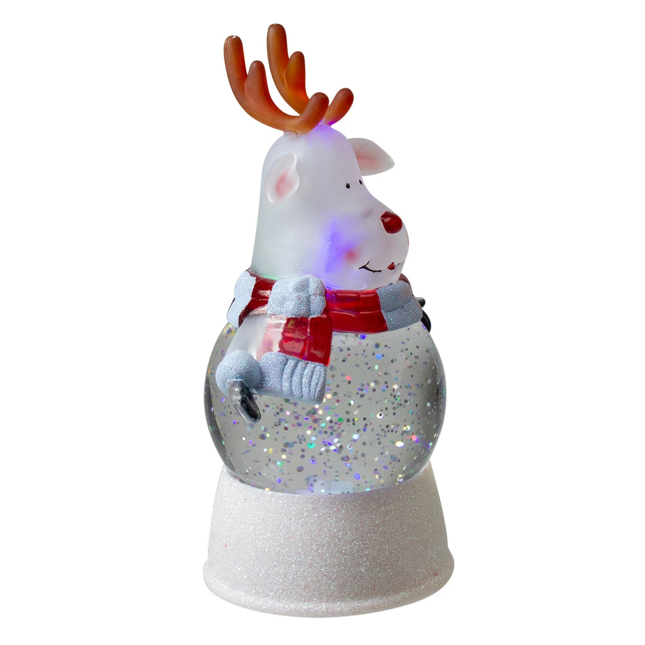 Northlight 8" LED Lighted Reindeer Christmas Snow Globe - Image 2