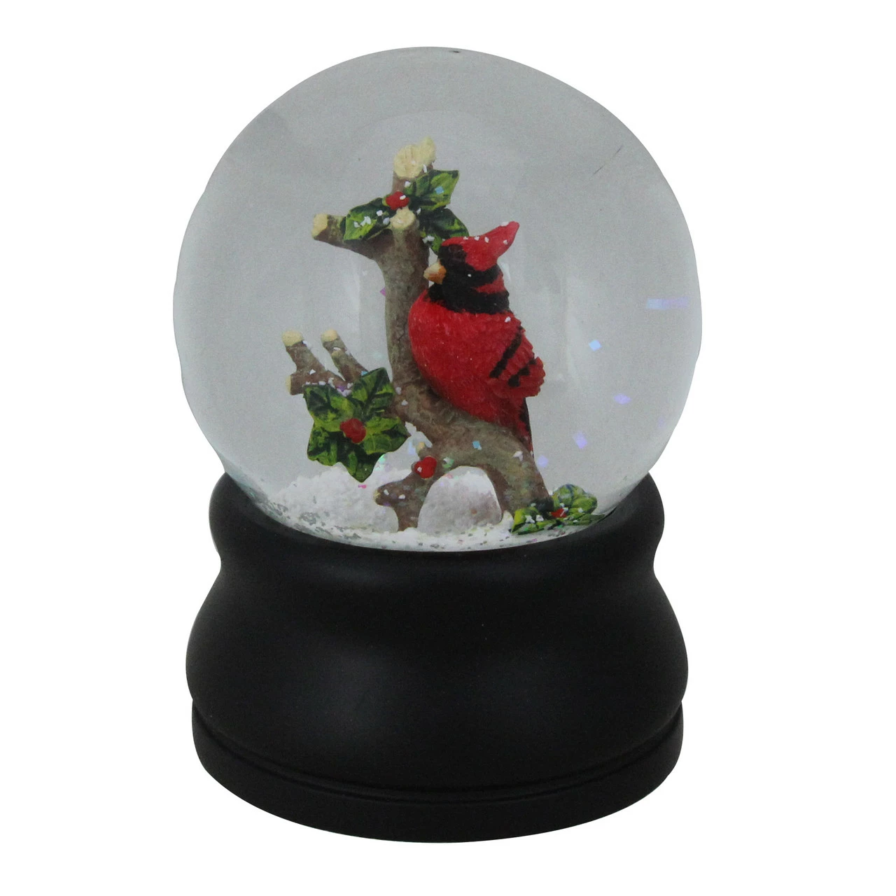 Northlight 5.75" Red Cardinal On Branch Musical Christmas Snow Globe 2 Northlight 5.75" Red Cardinal On Branch Musical Christmas Snow Globe - Image 2