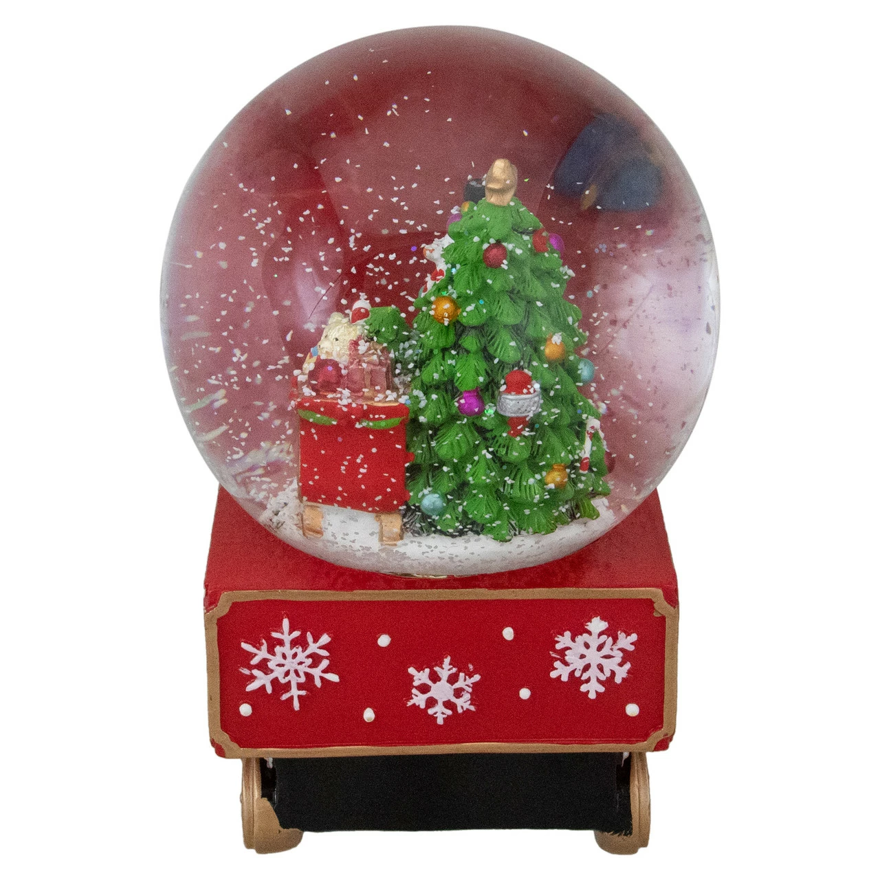 Northlight 8.5" Green And Red Christmas Train Snow Globe - Image 4