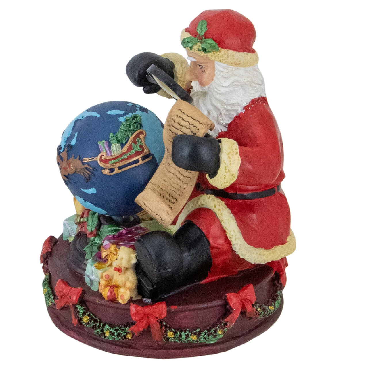 Northlight 5.75" Musical Santa Claus Checking His List Christmas Figure - Image 3